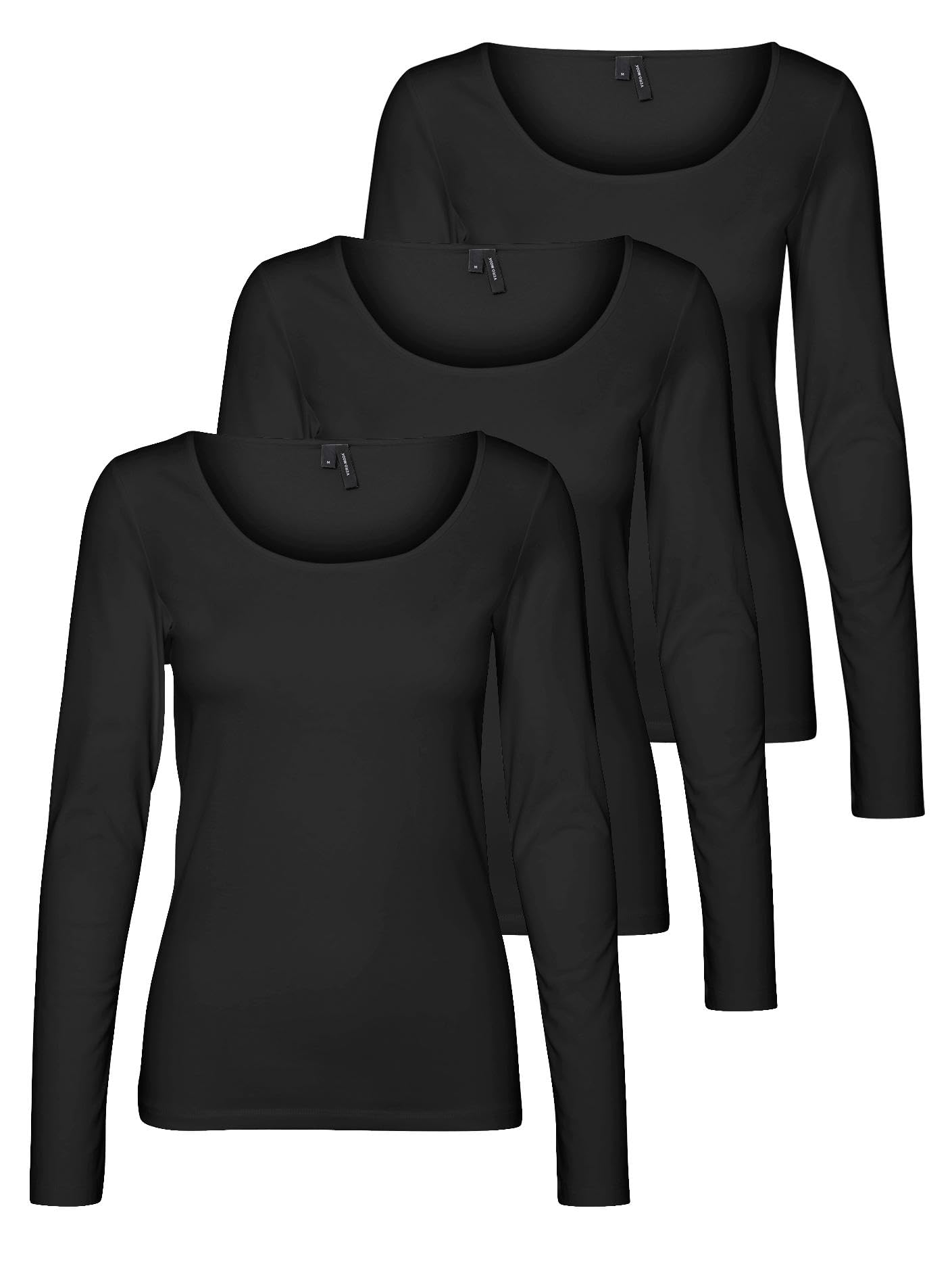 VERO MODA Vmmaxi My Ls Soft Uneck Ga Noos Women's Long-Sleeved Shirts, XS