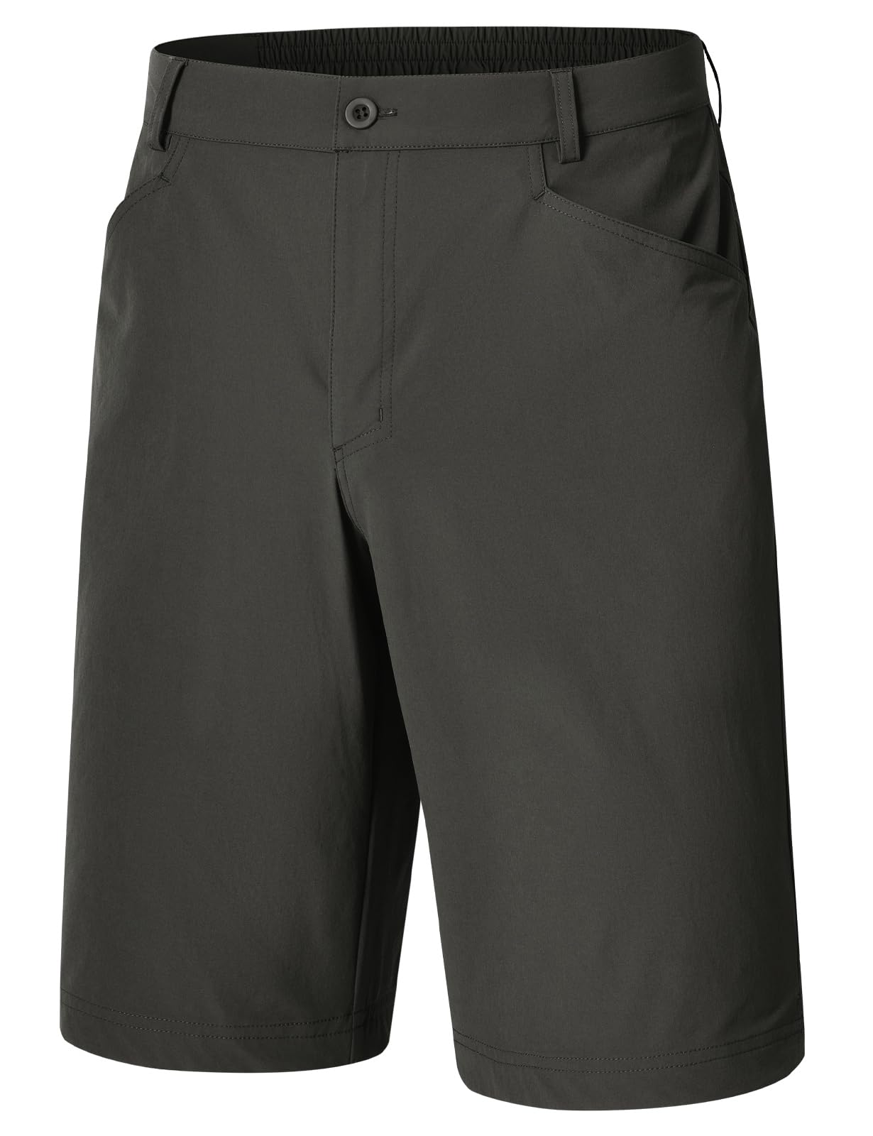 BGOWATU Men's Golf Shorts Stretch Casual Dress Work Shorts Hiking Shorts with 4 Pockets 11 Inch Inseam Lightweight