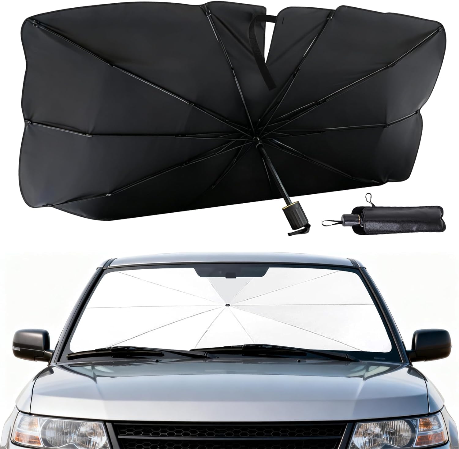 Jiahai Normal Car Windscreen Sun Shade Umbrella For Audi A4 Avant B9 8W I 2015-2024, Car Windshield Cover, Sunshade For Car Windshield Foldable Umbrella, Cover Visor Sunshades