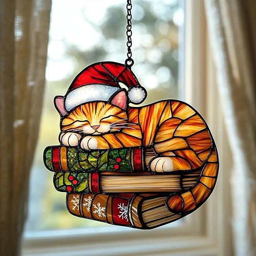 Miniatura 35 de Atrapasoles de cámara vintage retro de acrílico con efecto de vidrio manchado para ventana, colgante de coche, adorno navideño para interior y Como