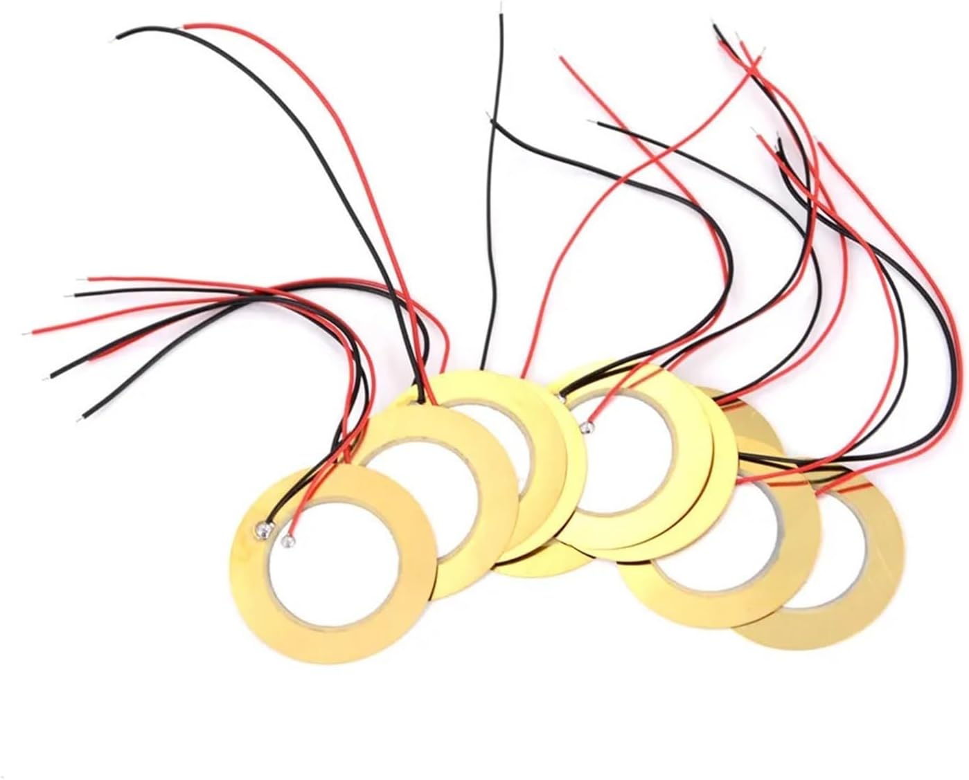 10PCS Buzzer 12MM 15MM 18MM 20MM 27MM 35MM 50MM Copper Soldered Wire Piezo Ceramic with Wire for Buzzer Loudspeaker(12mm)