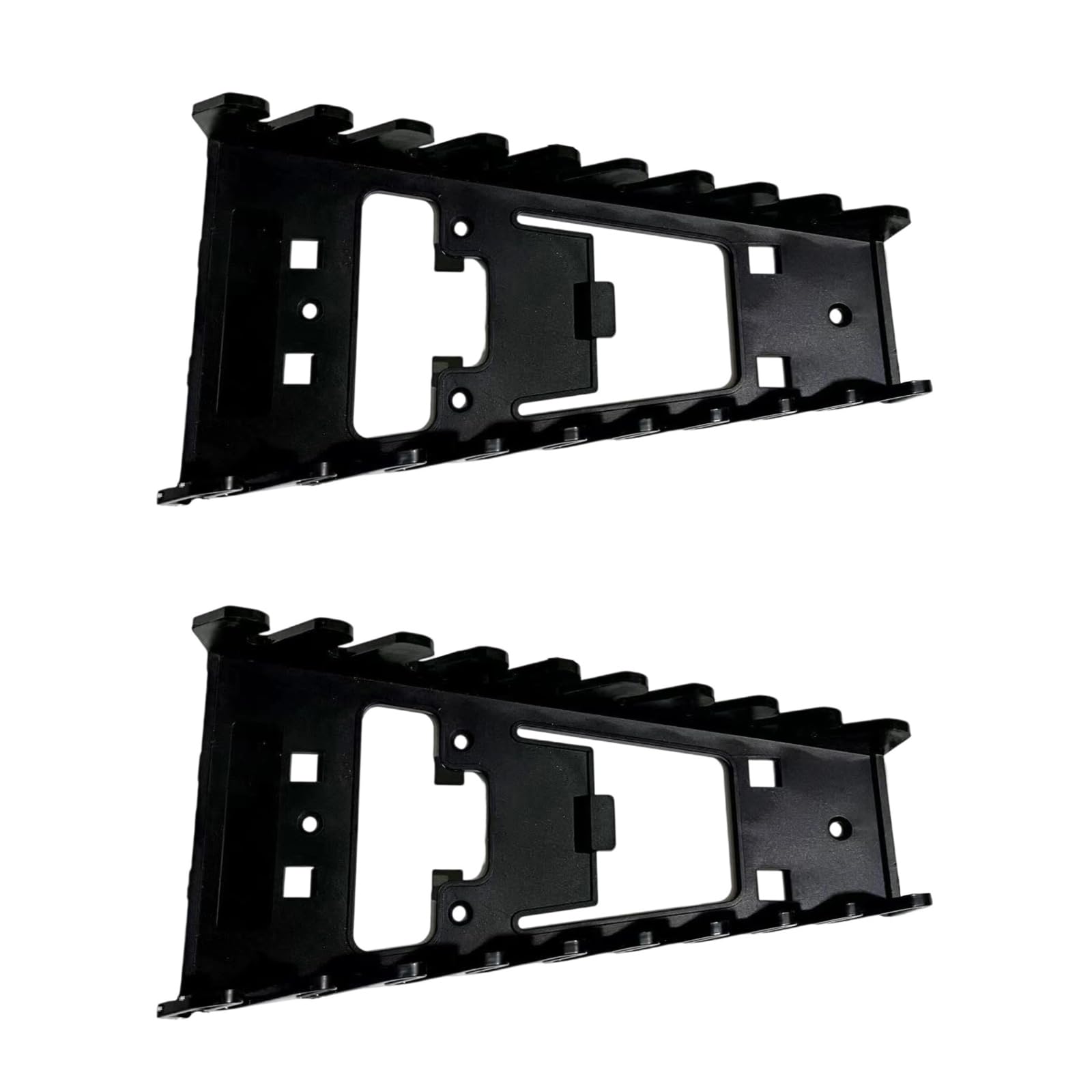 Hsioluted Wall Mountable MultiGroove Tool Storage Rack ABS Construction Organizers for Wrench Screwdriver Workshop Organization Multislot Tool Holder