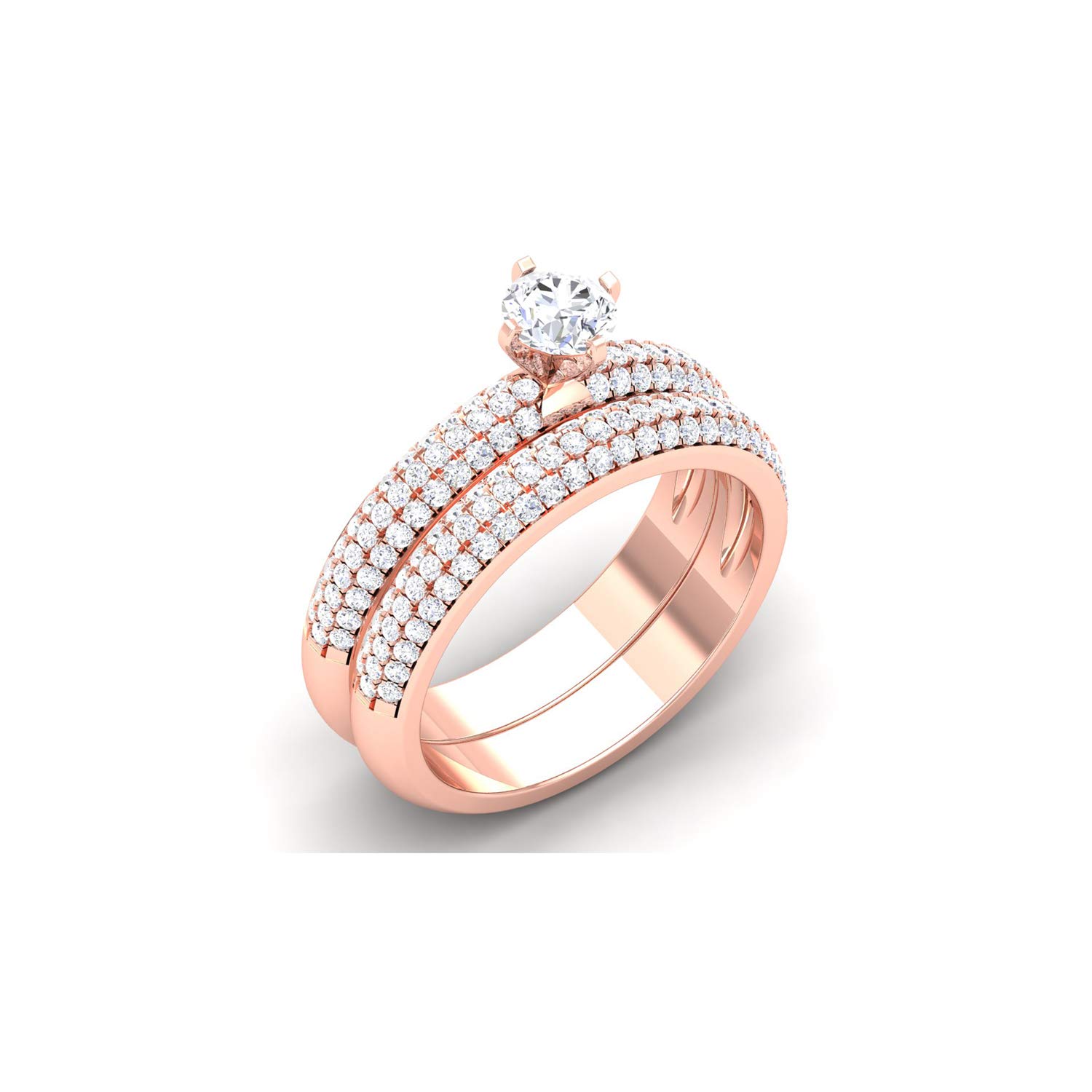 14k (585) Rose Gold Ring for Women-image-48