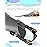 Greatever Snorkel Fins Adjustable Buckles Open Heel Swim Flippers Travel Size Short Swim Fins for Snorkeling Diving Swimming Adult Men Womens
