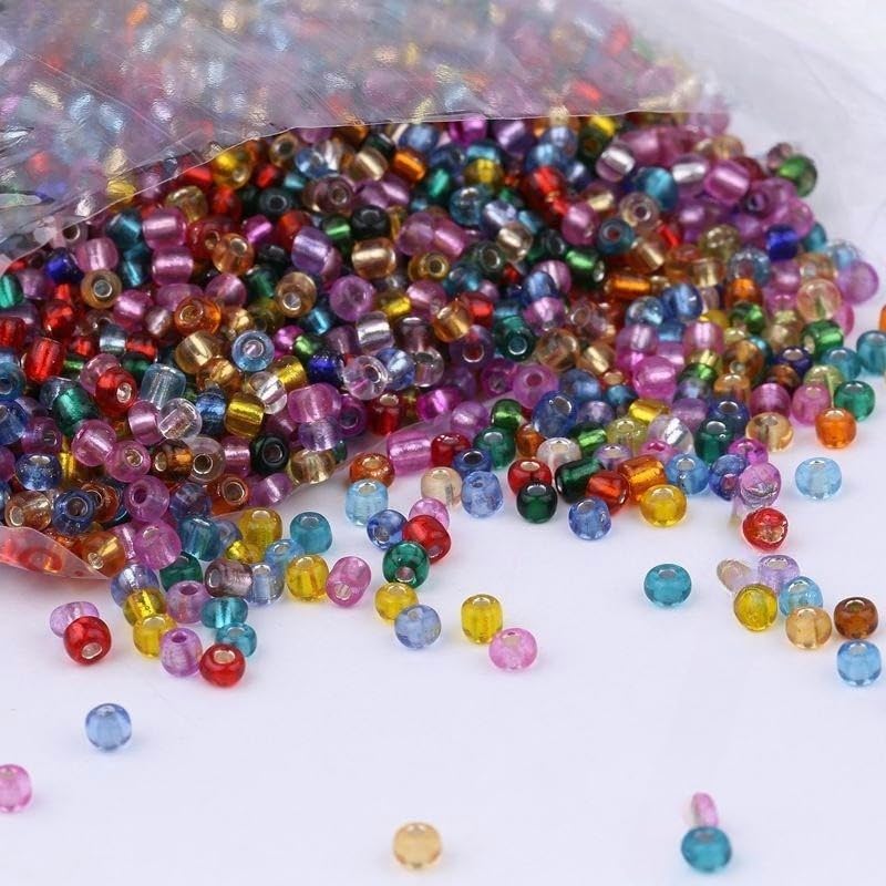 10000 pz 4mm Lago Blu Perline di Vetro per La Creazione di Gioielli Piccoli Pony Perline Perline di Riso Mnin Perline per Braccialetti Fai da Te Artigianato Orecchino Fai da Te