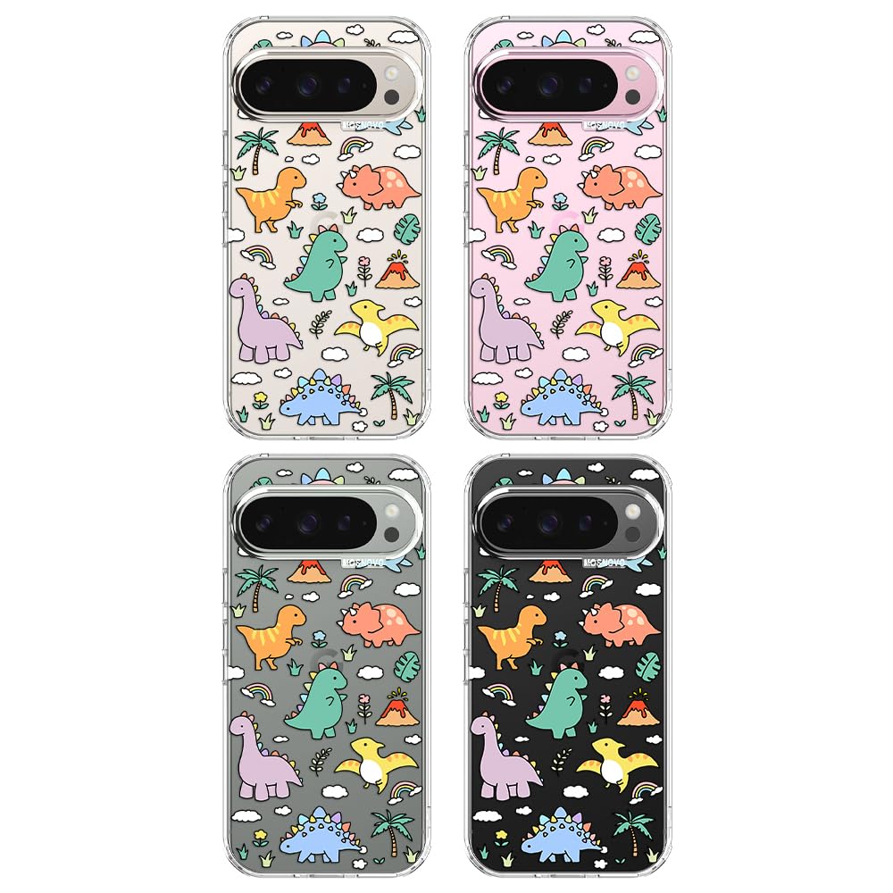 MOSNOVO Case for Google Pixel 10 & Pixel 10 Pro, [Buffertech 6.6ft Military-Grade Drop Protection] [Anti Peel Off Tech] Clear TPU Bumper Phone Case Cover Design - Cute Cherry — view 653