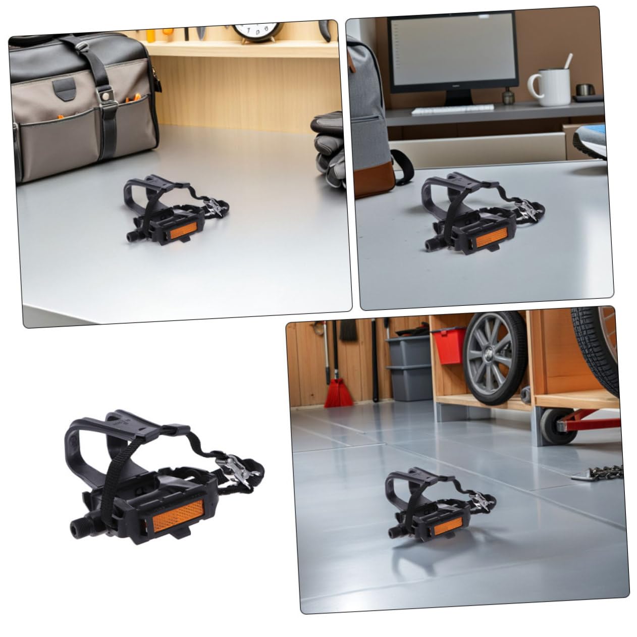 2 Pares Correas Ajustables para de Bicicleta Nylon Antideslizantes para Ciclismo Gimnasio y Outdoor Correas Resistentes para Seguridad y Comodidad Pies Accesorios