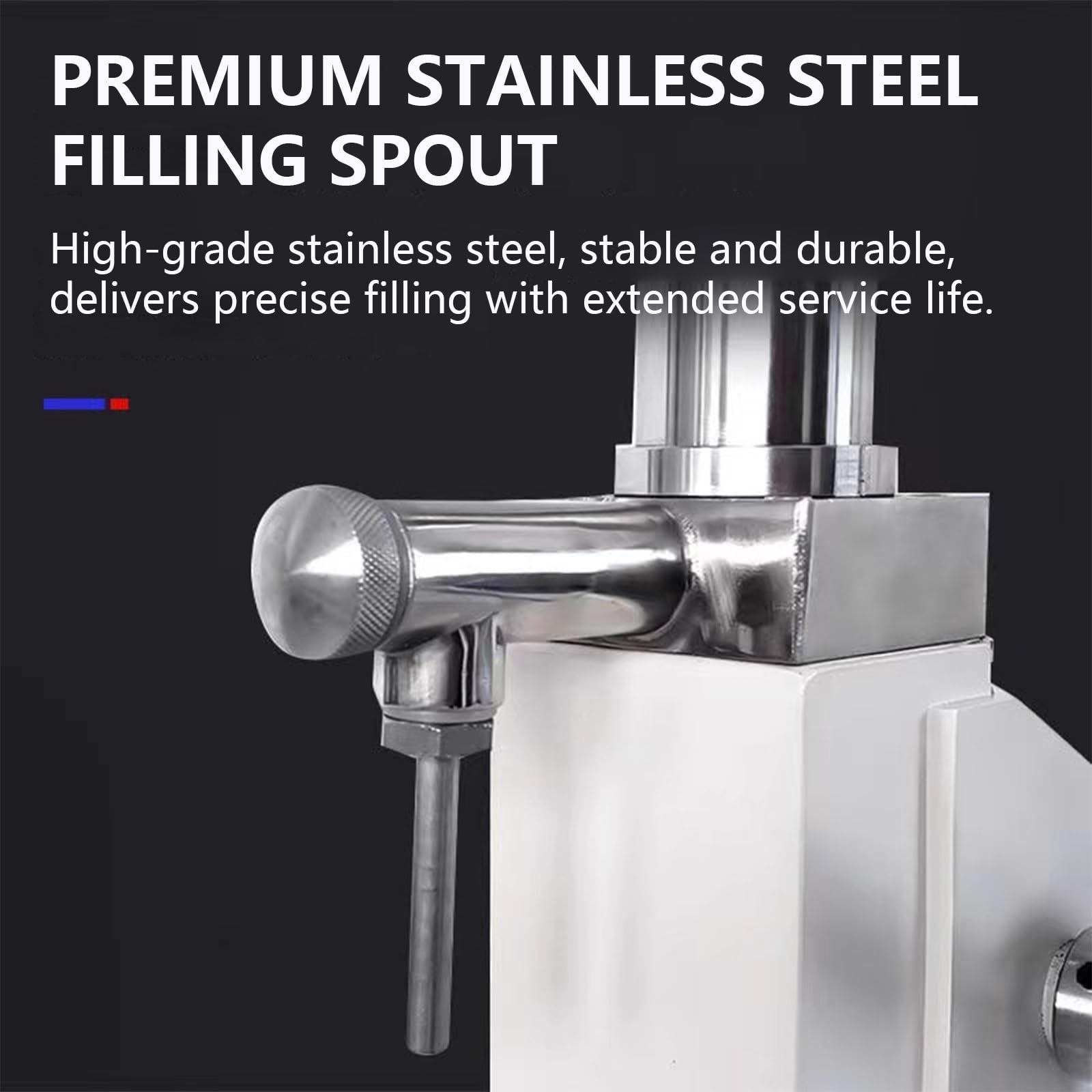 Llenadora Manual A03 de Acero Inoxidable para líquidos en Pasta, con tolva de 10 l, para cremas, Bebidas y champús (5-60 ml)