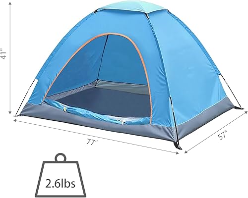 Miniatura 2 de Tienda de campaña para camping - Tienda de campaña ligera para mochileros con mosca de lluvia, impermeable y resistente al viento, fácil