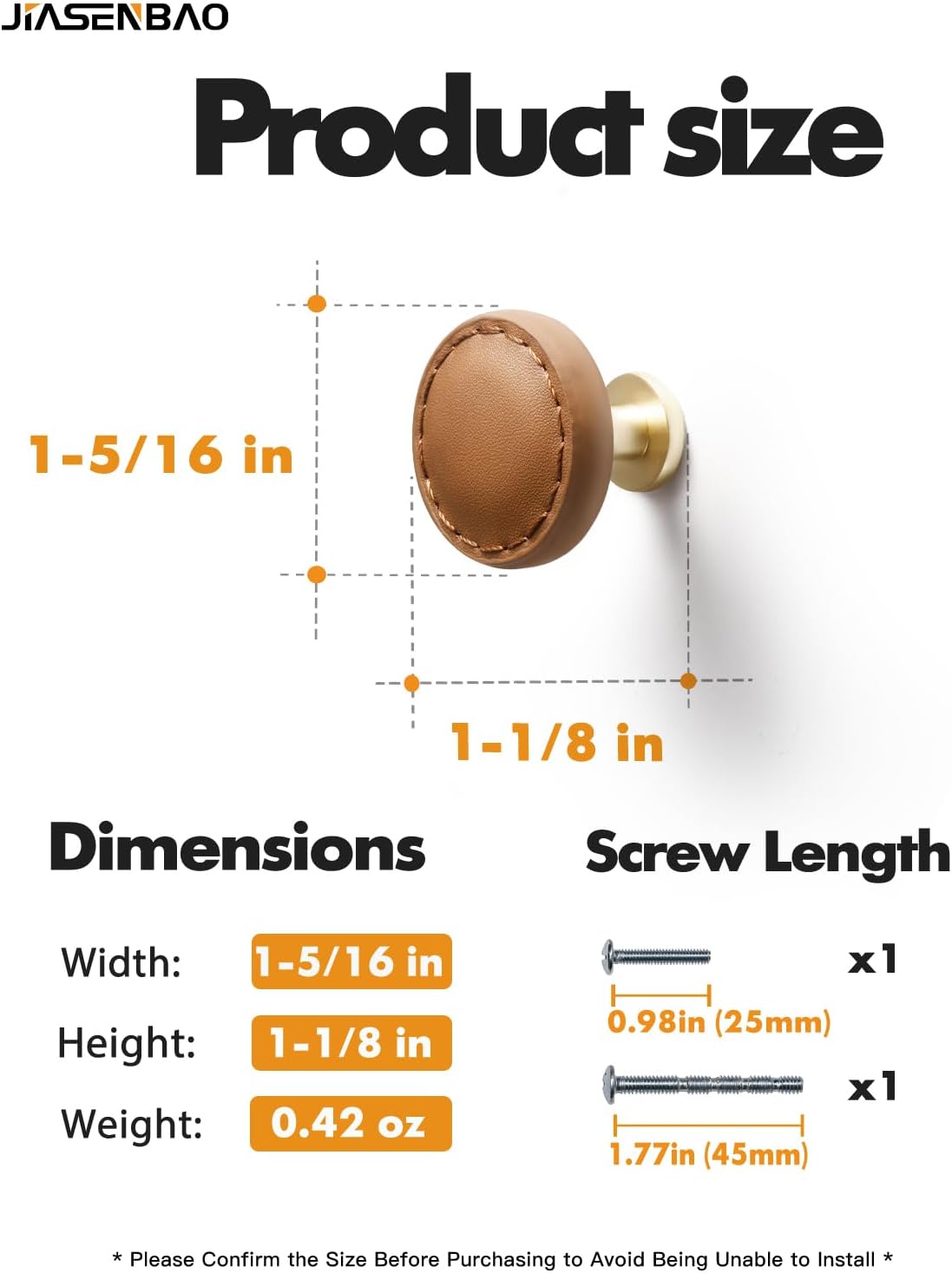 10 Pack Brown Leather Drawer Pulls Round Leather Handles Cabinet knobs for Kitchen Bathroom Cabinets Dressers Furniture Handles