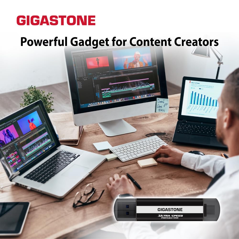 Amazon.com: Gigastone USB-C External SSD 1TB Gaming iPhone15 USB3