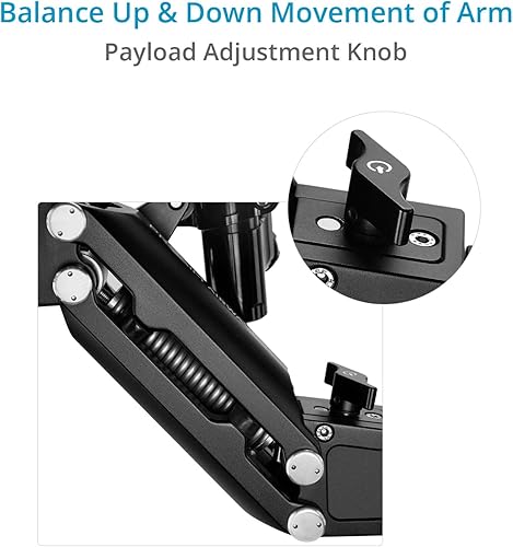 Miniatura 6 de PROAIM Brazo aislante de vibración de cámara Air-Wave V5 para configuración de cardán de cámara pequeña. Carga útil de hasta 3 kg/6.6 lb a 7 kg/15.4