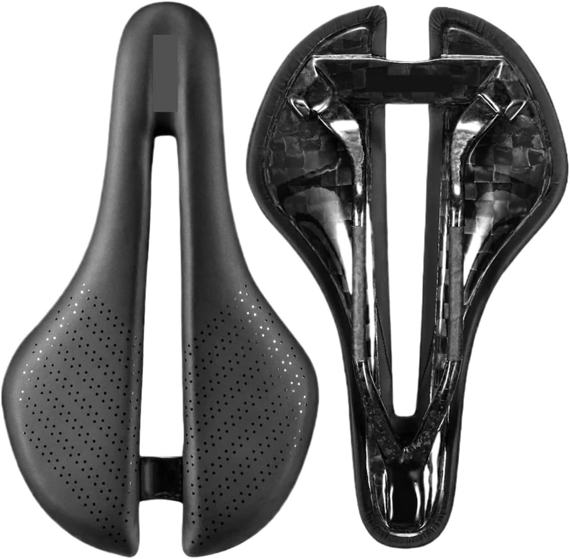 Hollow Bicycle Saddle PU Waterproof Aerodynamic Bike Cushion Shock Absorption Cycling Seat for MTB Road Bike Accessories