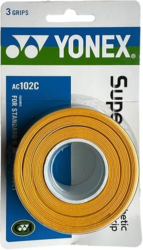 YONEX Overgrip Super GRAP - Paquete de 3 unidades, tenis, bádminton, squash, selección de colores