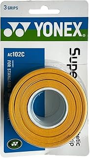 YONEX Super Grap AC102C - Overgrip de bádminton, 3 unidades, multicolor