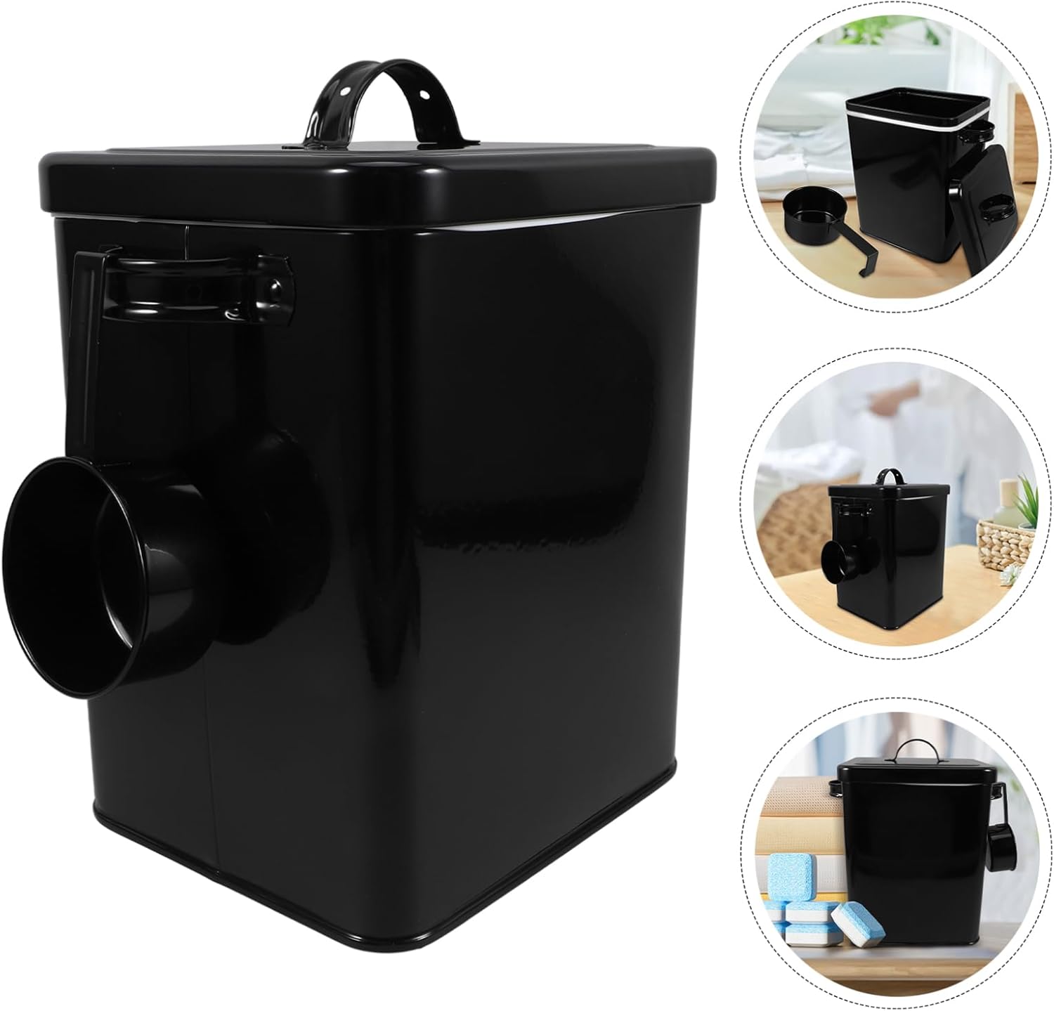 Unomor Multi-purpose Storage Bucket Flour Bin Airtight Lid for Kitchen Organization