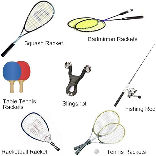 Miniatura 7 de Cinta de agarre para raqueta de tenis, superficie mate, antideslizante, para raqueta de tenis, raqueta de bádminton, bate de béisbol, agarre de