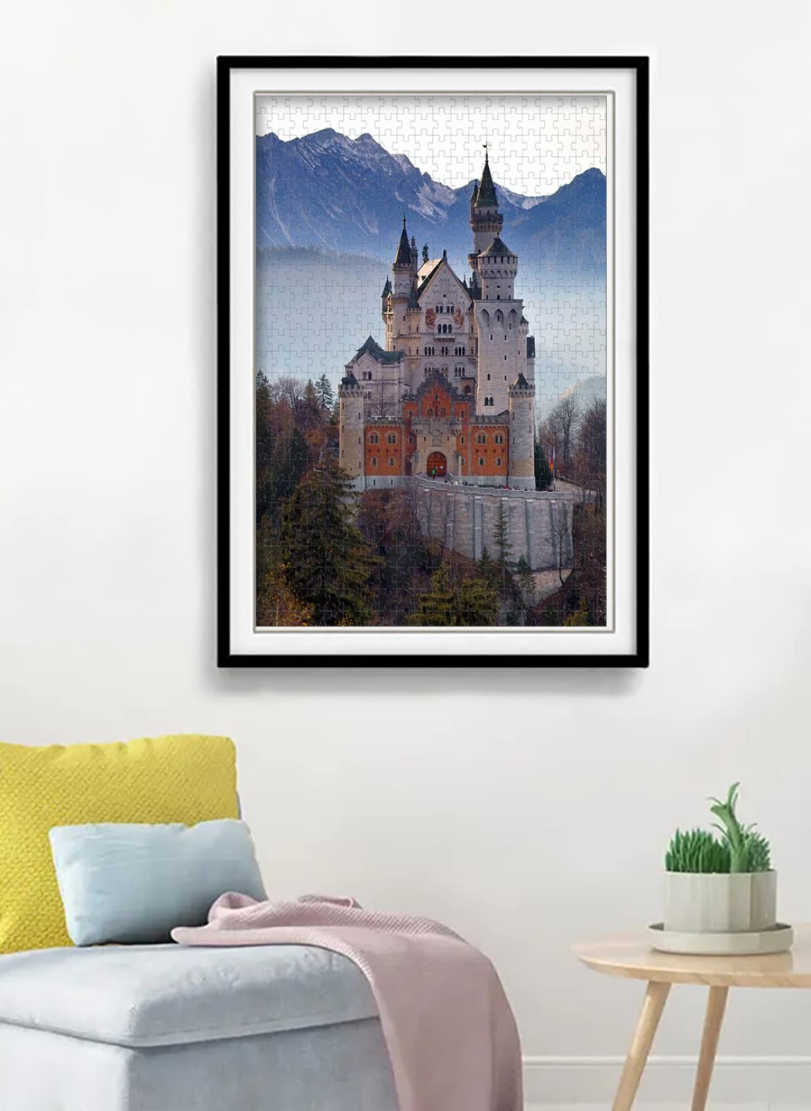 Drewniane puzzle z 4000 częściami zamka łabędzia puzzle