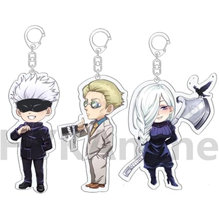 Amazon Hykanime 呪術廻戦 五条悟 冥冥 七海建人 3枚セット アクリルキーホルダー コミック グッズ ペンダント キーチェーン ストラップ 飾り アニメバッグ アニメ 萌えグッズ 通販