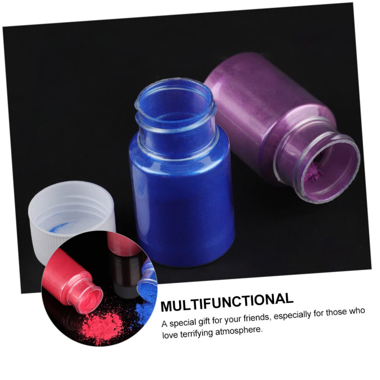 16 Farben Perlglanz Mica Puder für Epoxidharz und Nagelkunst 16 Flaschen Feine Deckkraft Glatter Glanz für Selbstgemacht