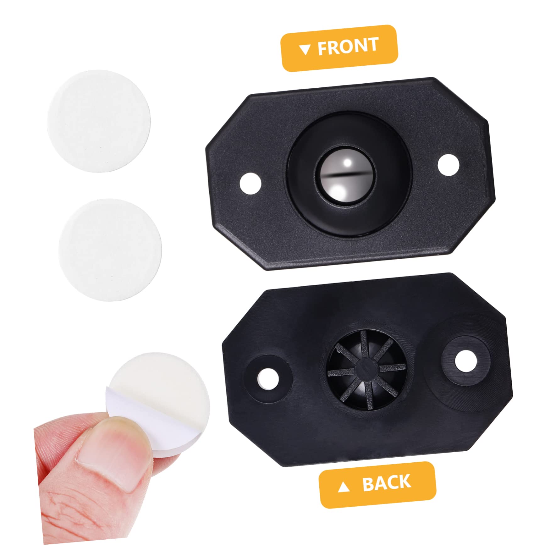 KICHOUSE Wide Application Universal Wheel Caster Wheels Adhesive for Storage Boxes Furniture