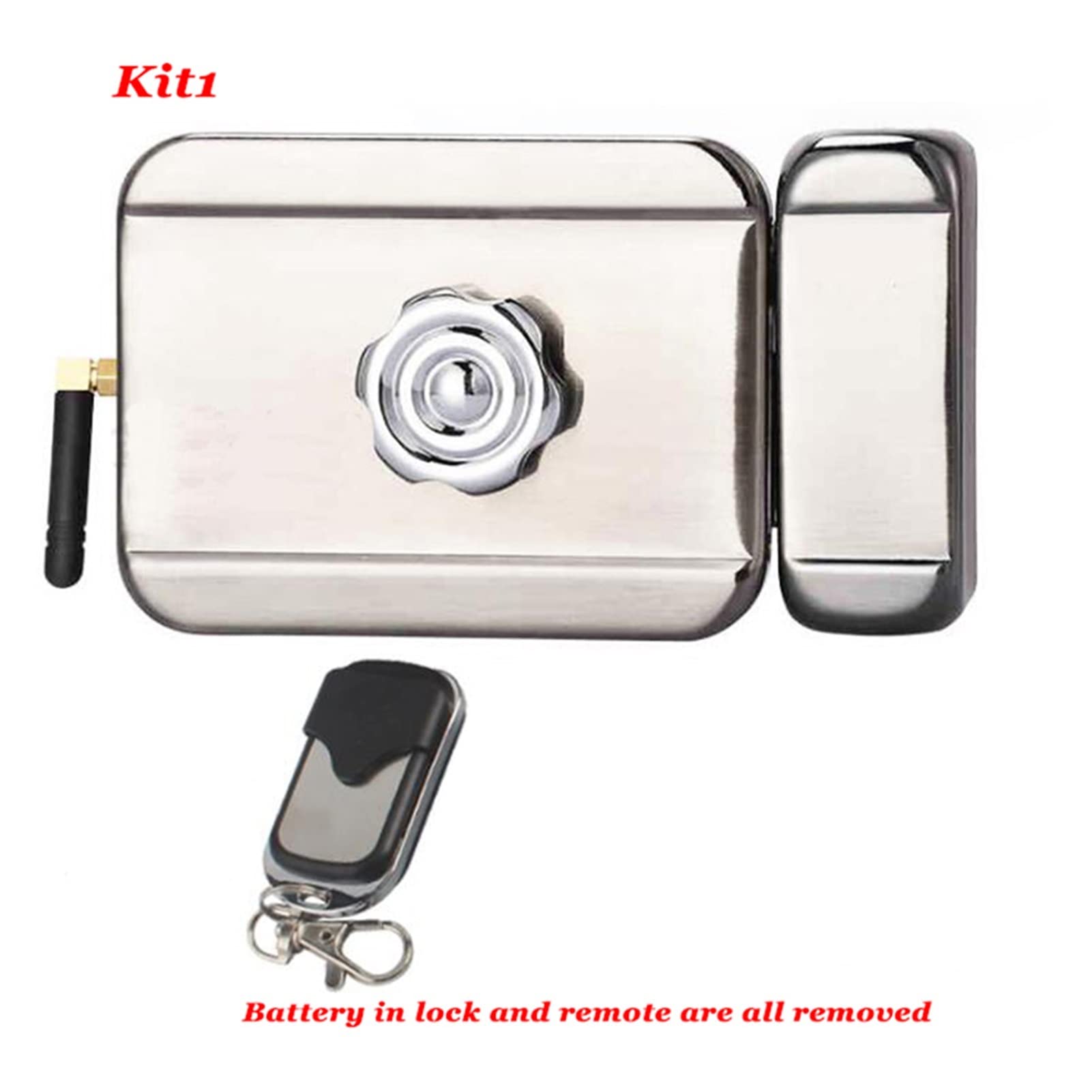 VChics Serrure de porte intelligente, AA Contrôle électrique à distance du verrouillage Clé de porte électronique Système contrôle d'accès la maison(Kit4)