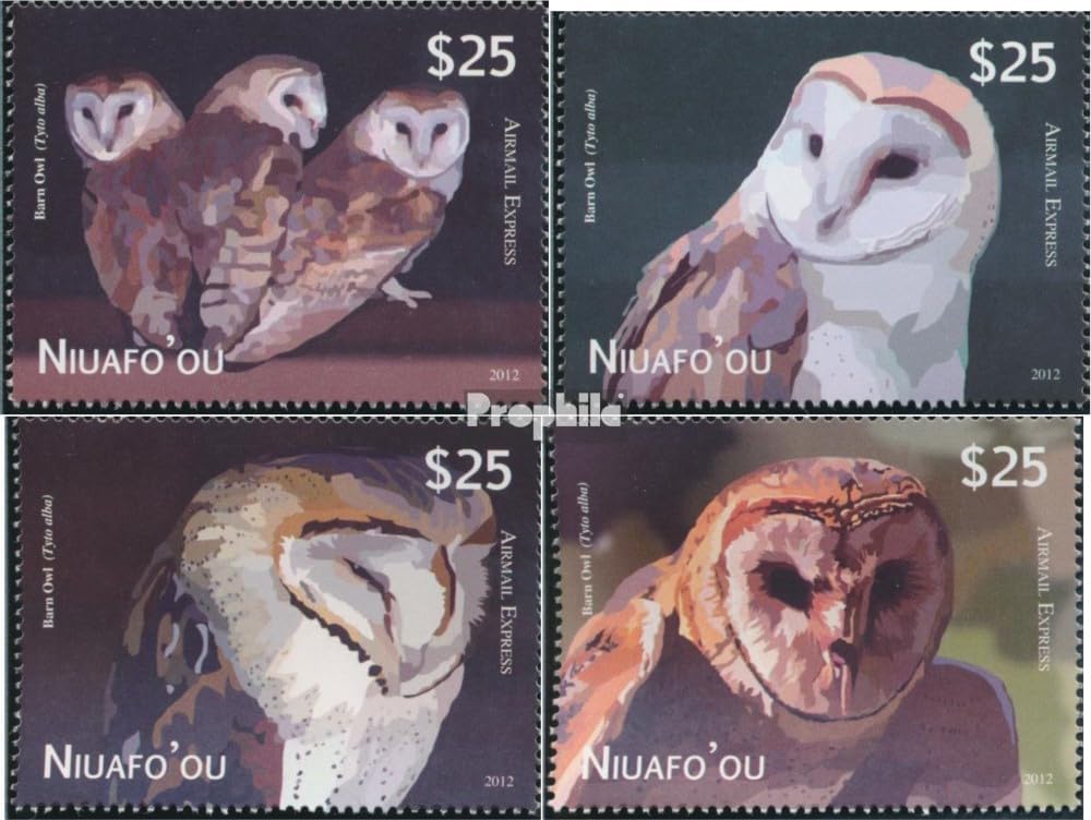 Niuafo ou - Island 479-482 (Complete.Issue.) unmounted Mint/Never hinged ** MNH 2012 Schleiereule (Stamps for Collectors) Birds