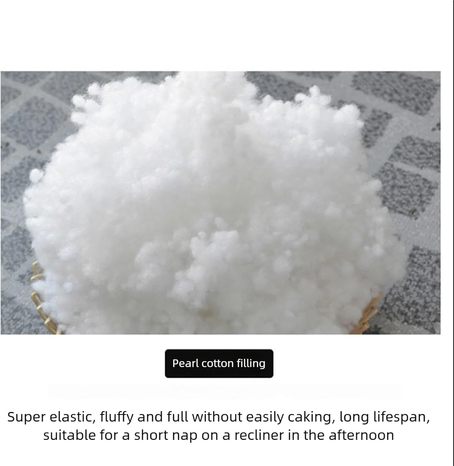 超ソフトなロッキングチェアクッション。調節可能なストラップ付き。屋内/屋外用リクライニングチェア、長椅子、パティオ家具に最適。(Gr