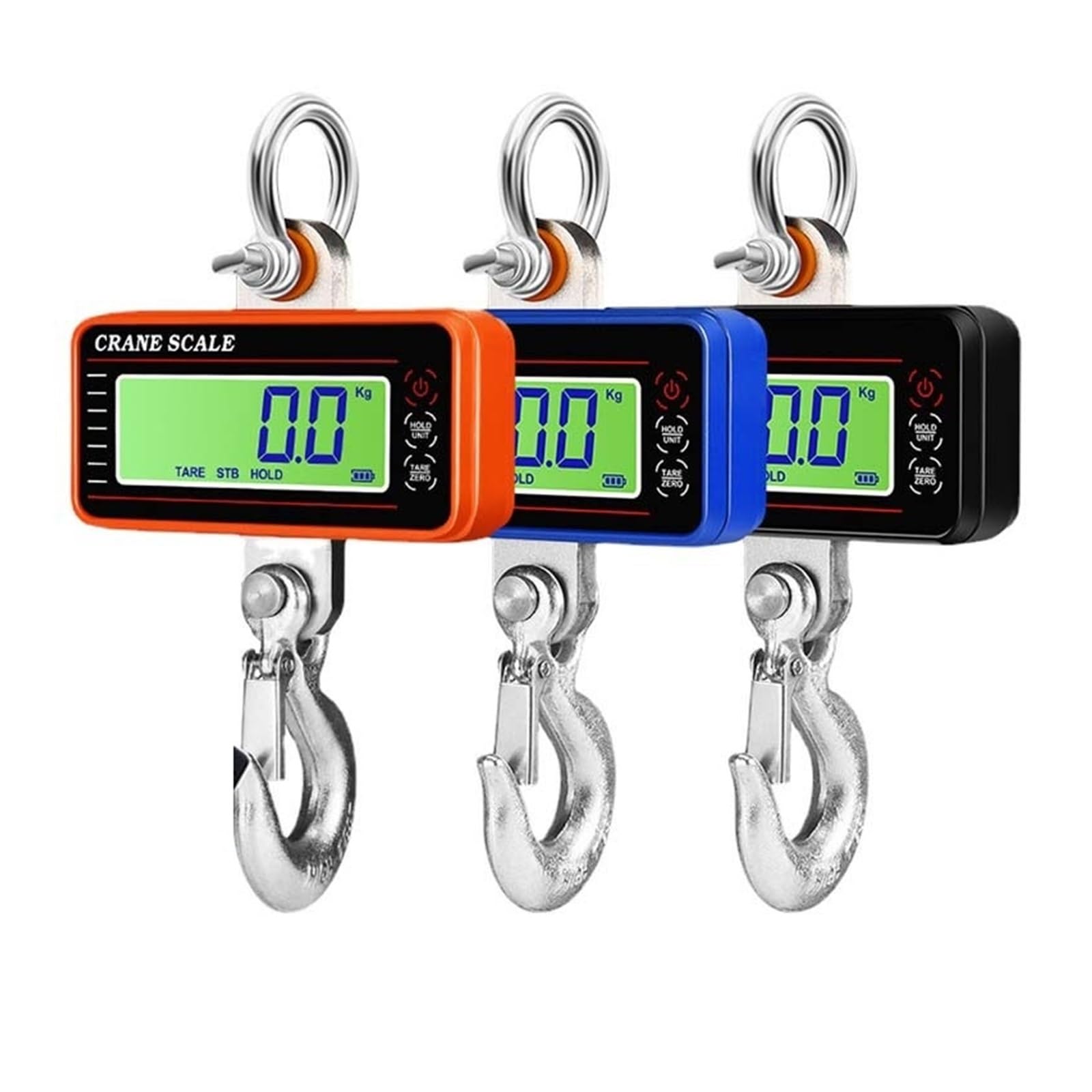 Escala de Grúa, Báscula colgante Digital de 1500kg/1000kg/500kg con Control remoto 65 pies, báscula grúa alta resistencia, gancho Industrial LCD portátil