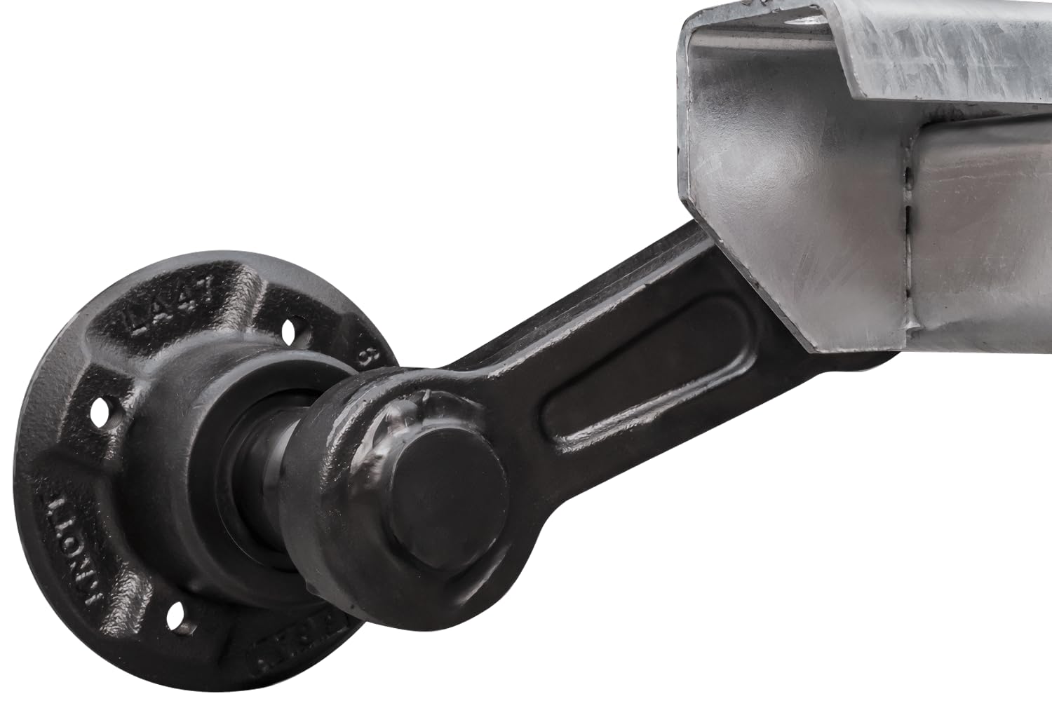 KNOTT Essieu Non freiné VG7-L pour remorque légère 750 kg, entraxe de Fixation 1380 mm et entraxe de moyeux 1880 mm, perçage 4x100 pour réparation et Entretien de châssis