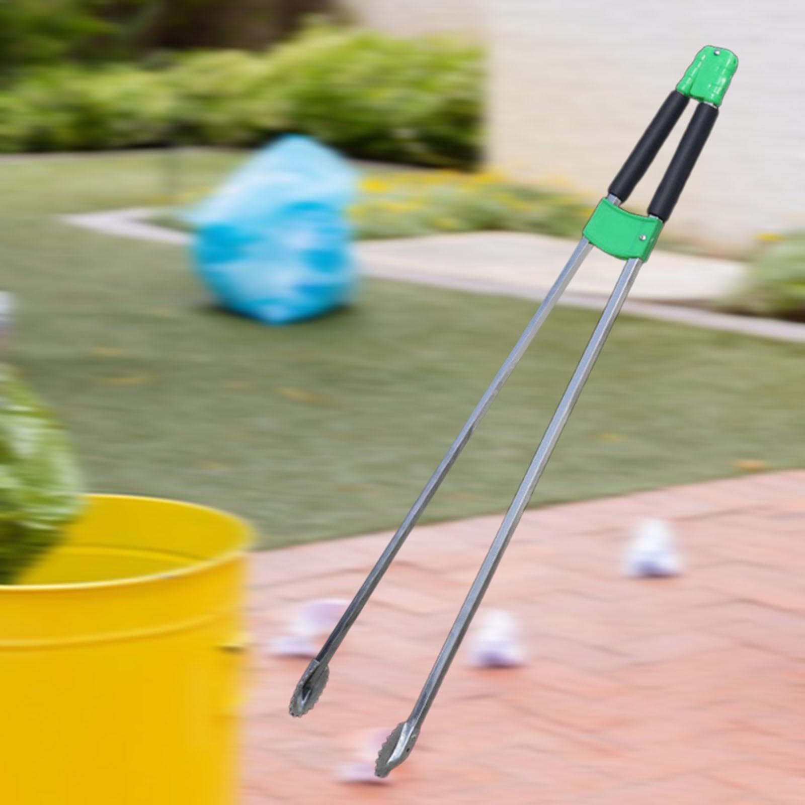 Qianly Pinza Recoge Basura Herramienta de Alcance Recogedor de Residuos con Mango Cómodo Garra Antideslizante Duradera Herramienta Multipropósito de Acero In, 92cm