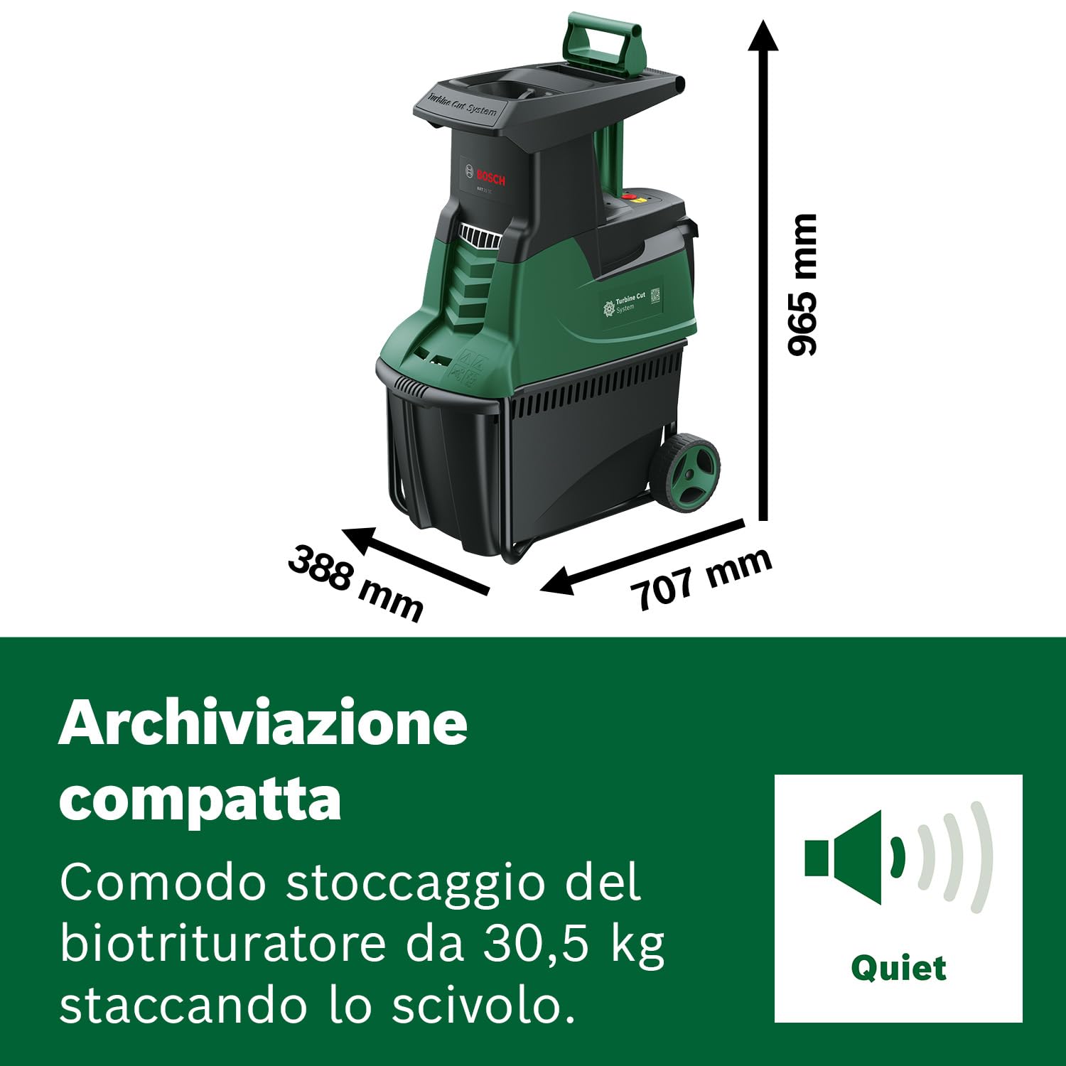 Bosch AXT 25 TC Rozdrabniacz turbinowy 2500 W 53 l