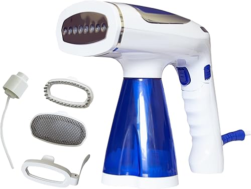 Vaporizador de viaje para ropa con tanque de agua desmontable de 8.5 fl oz, vaporizador portátil plegable de 1600 vatios para ropa que elimina las