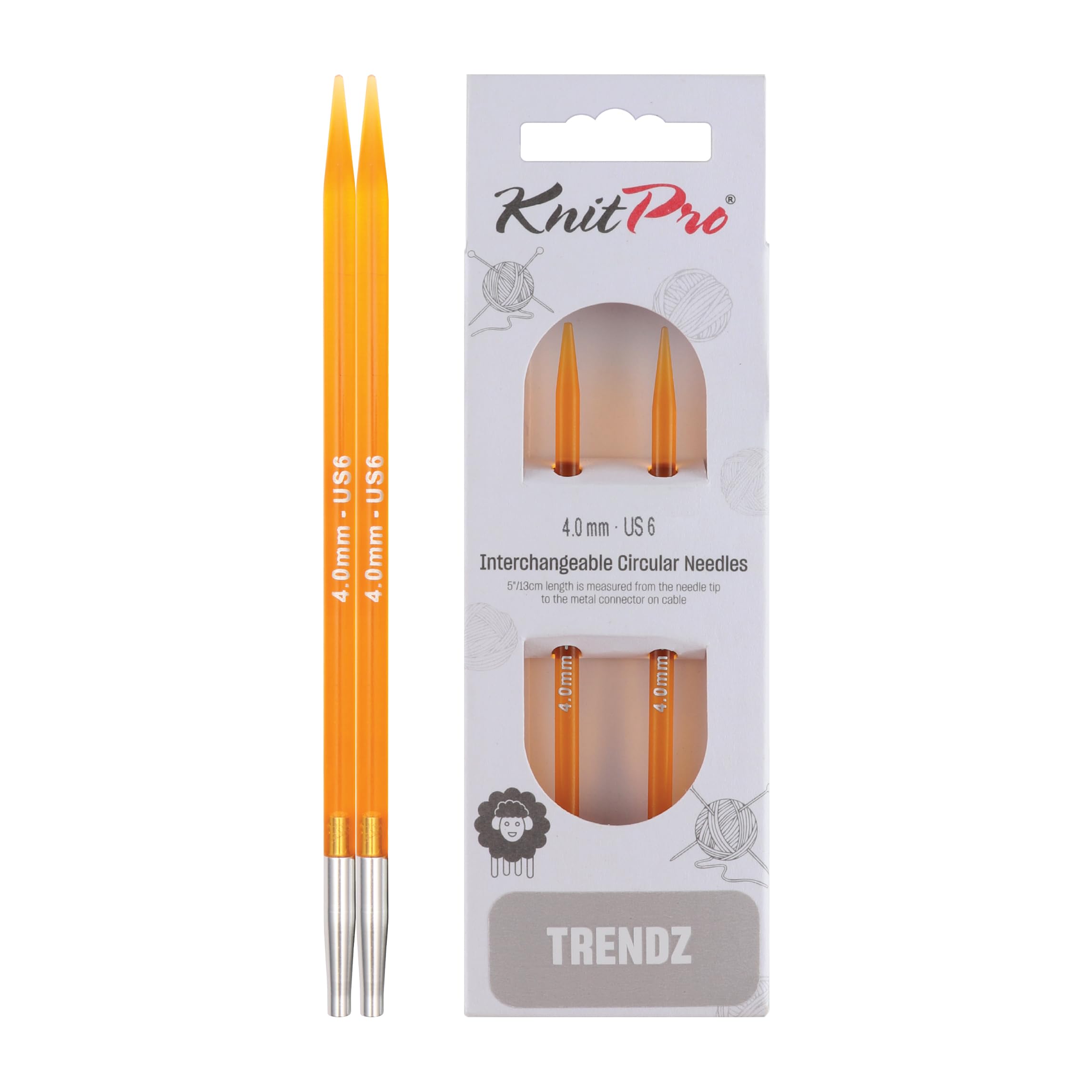 KnitPro Trendz Interchangeable Circular Needles 5" (13cm) | 4.00mm