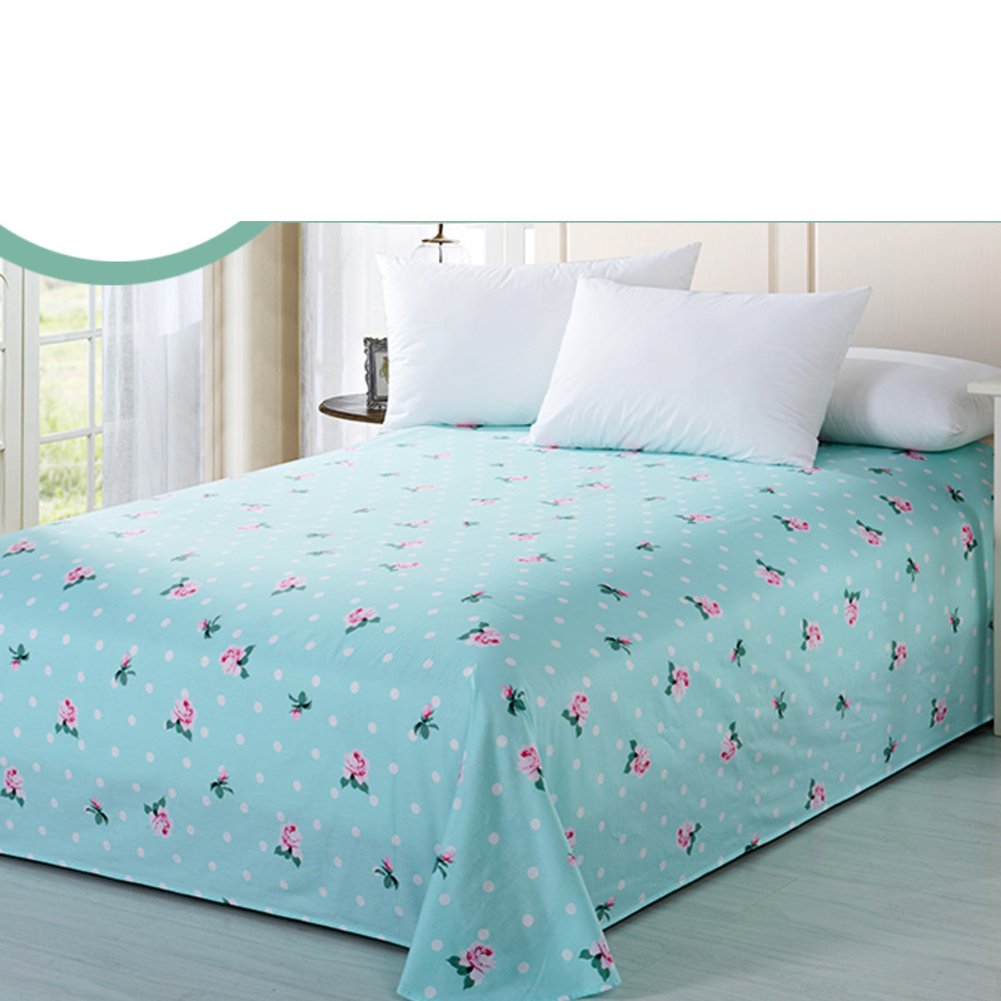 Drap de coton dortoir étudiant 250x230 cm pour lit simple ou double