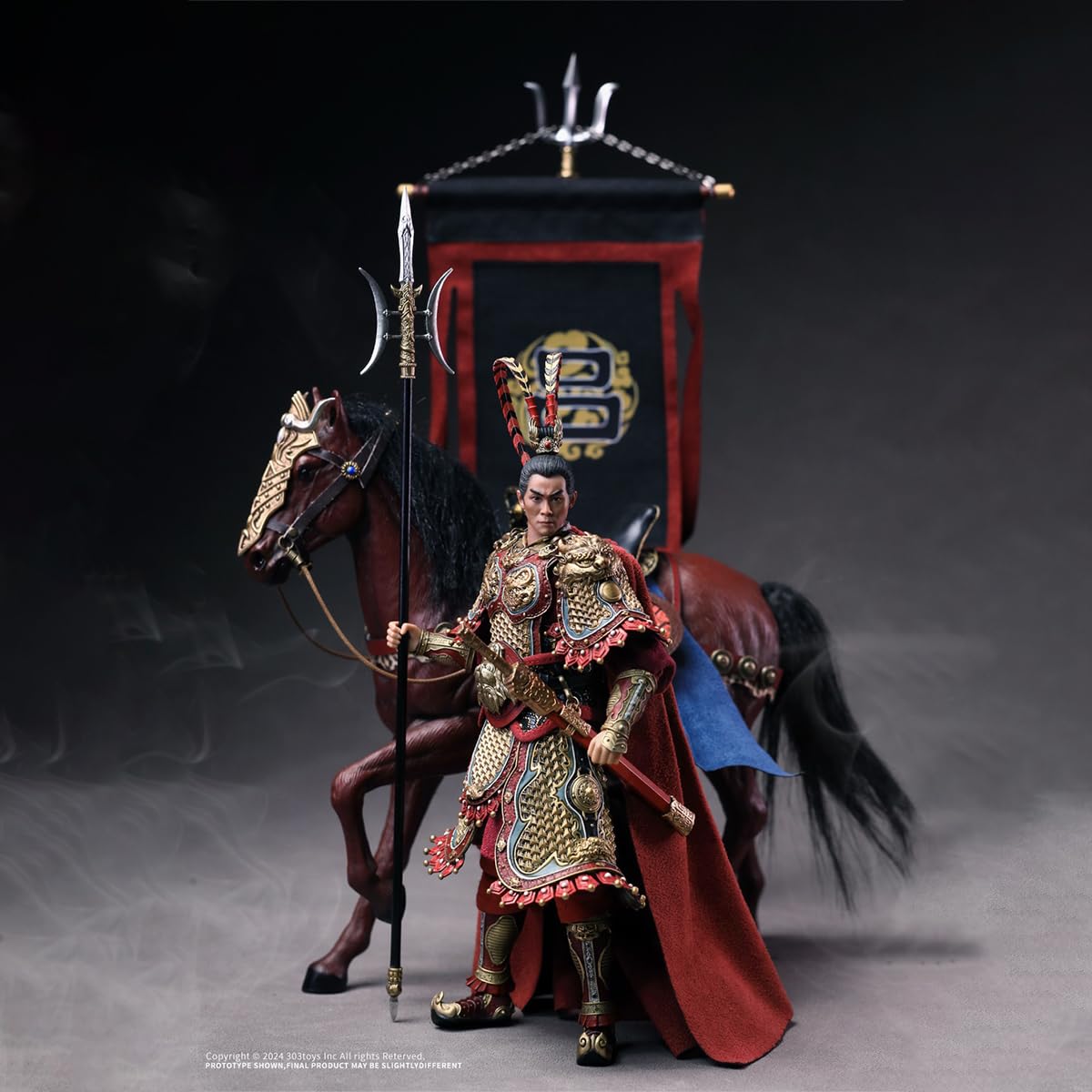 Amazon.co.jp: HiPlay 303TOYS 掌中三国 飛将 呂布 奉先 豪華騎馬旗