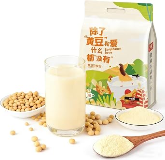 750g Yellow Soybean Milk Powder No Sugar Added,Instant Mix, Pure Whole Bean Formula,30 Single-Serve Packets For Simple Mornings