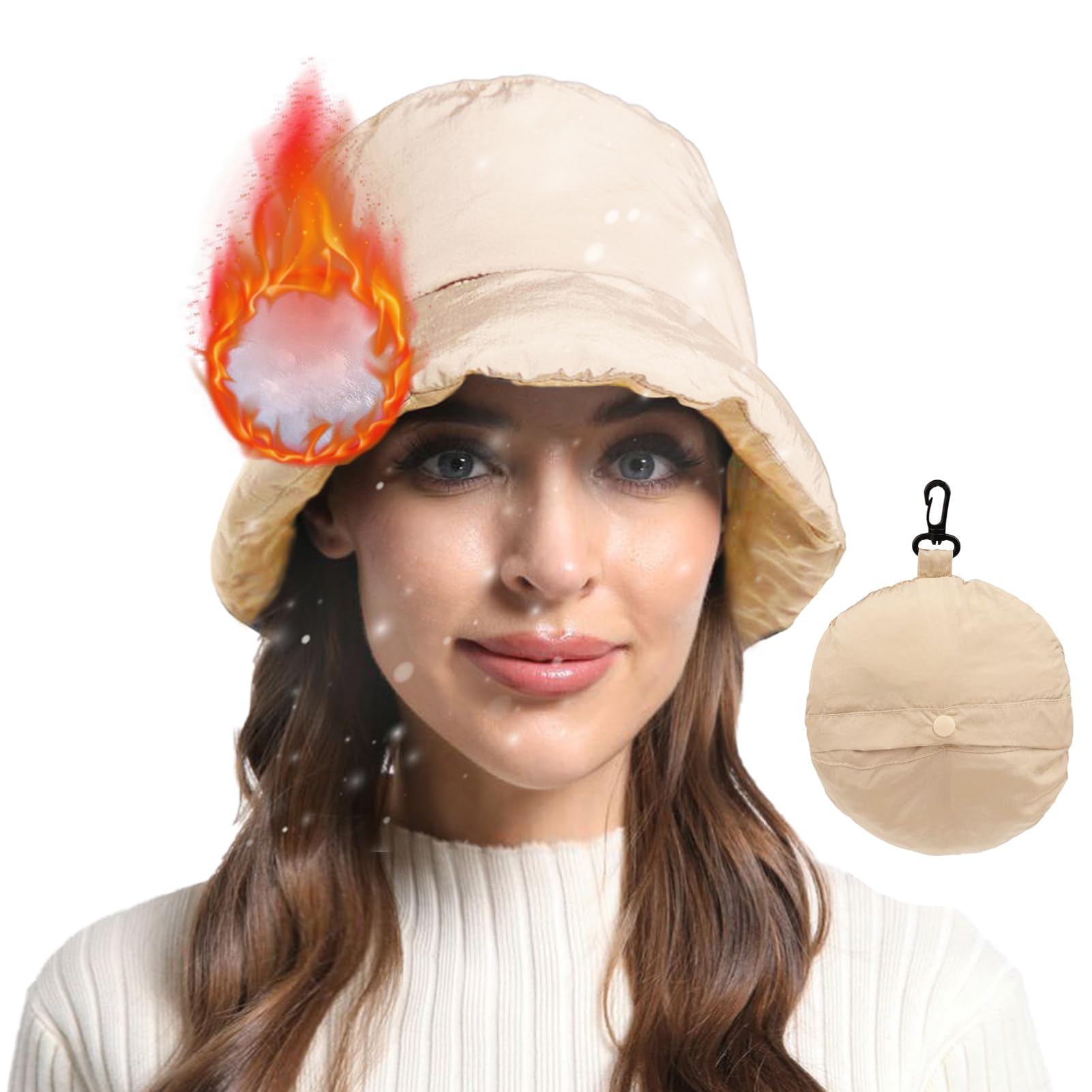Soxbang Winter Bucket Hat Packgble Lightweight Outdoor Puffy Sun Hats and Quick Dry Boonie Hat for All Seasons