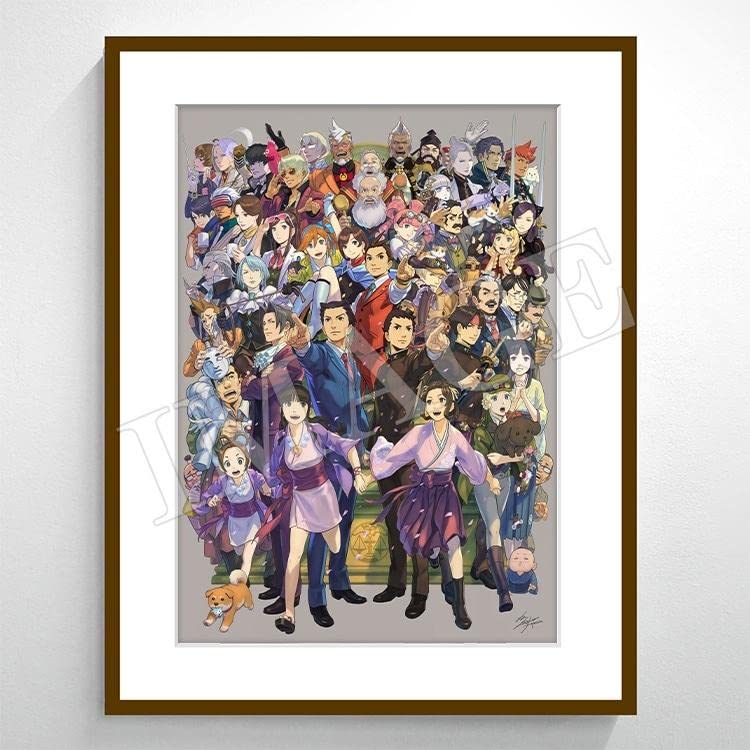 Amazon.co.jp: 逆転裁判20周年 額装グラフィックアート イーカプコン