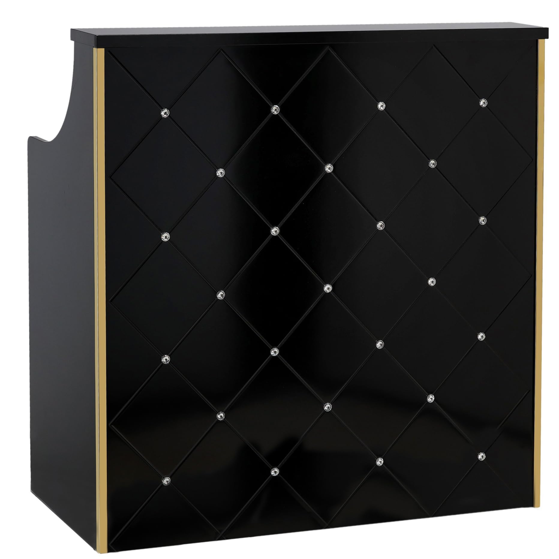 Recepcja fryzjerska lakierowana Diamond 100 cm kosmetyczna do salonu SPA