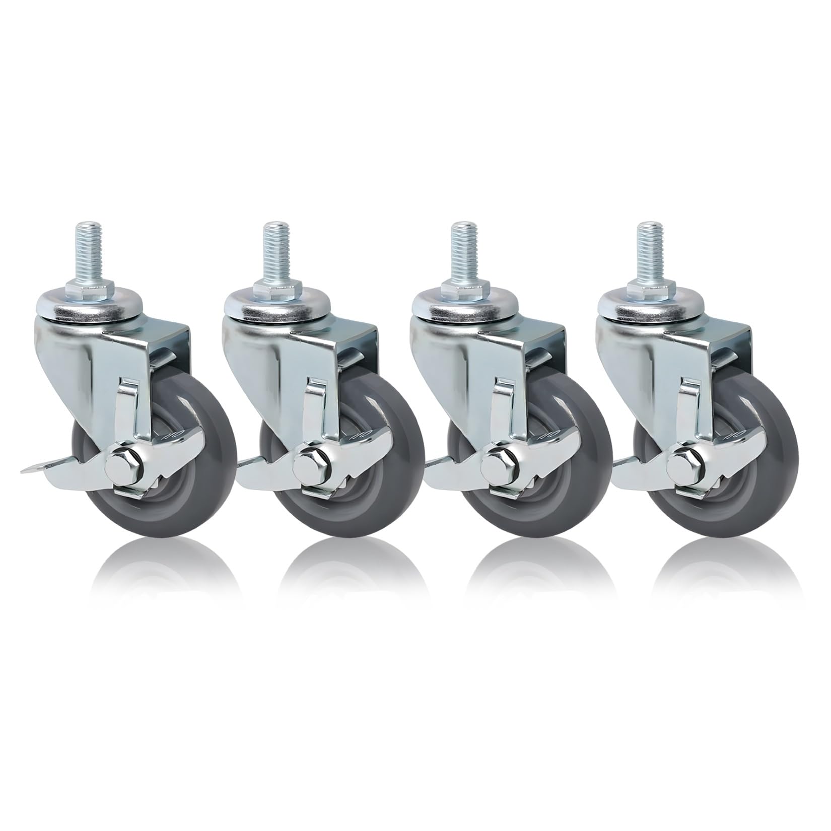 Roues de rechange silencieuses en polyuréthane M12 charge lourde