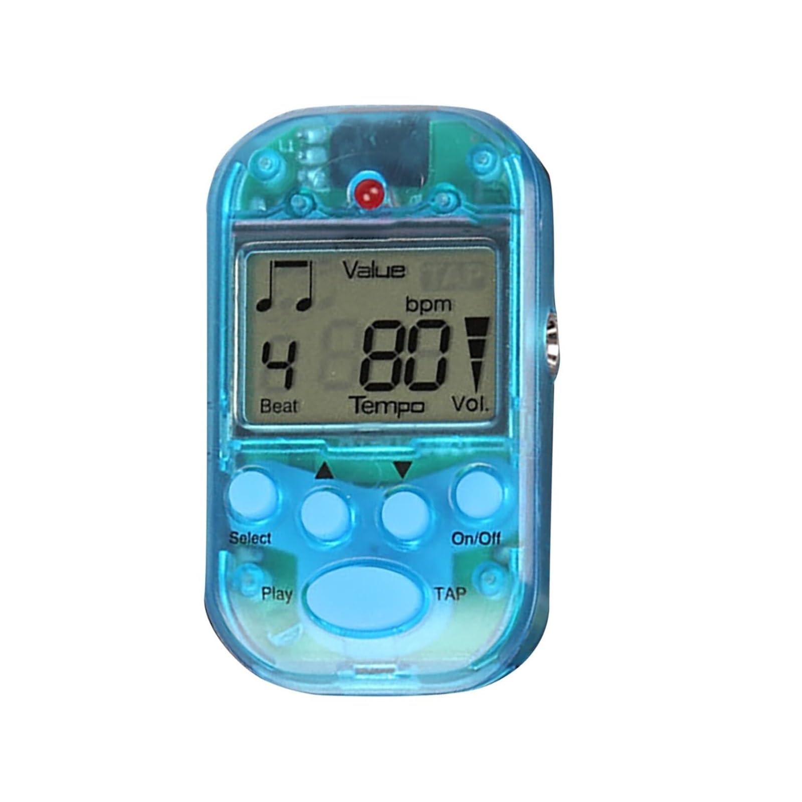 Metrónomo digital portátil con pantalla LCD, patrones de tempo y ritmo ajustables para piano, guitarra, violín y práctica de Guzheng