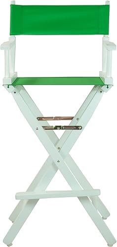 Miniatura 299 de Casual Home - Silla de director de 30 in, marco blanco, con lona color blanco, altura de barra