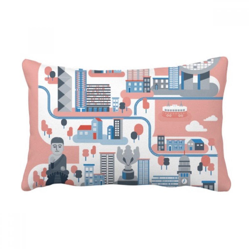 Coussin Hong Kong jetez coussin oreiller lombaire insert multicolore 16x24