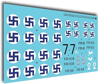 SBS D48016 1/48 Decal for Fokker DXXI (Mercury Engine) in Finnish Service