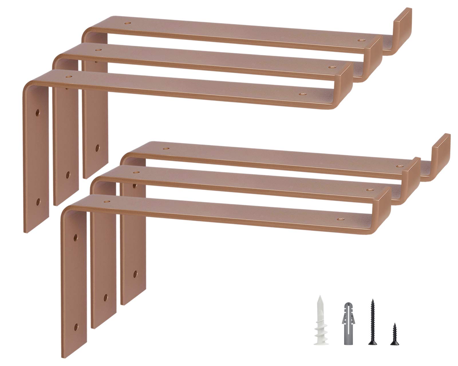 Buy Future Way Metal Shelf Brackets 12 Inch, Heavy Duty Brackets with
