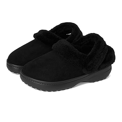 Crocs Classic Unfurgettable Clogs Clog Shoes Black Suede