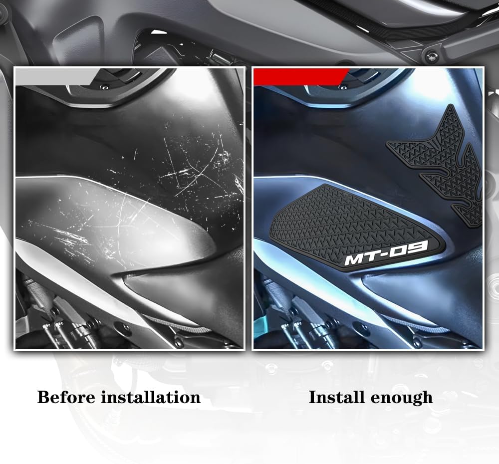 for MT09 2024 fuel tank pad protector sticker gas knee grip MT 09 fuel tank sticker motorcycle modification accessories MT 09 MT09 MT-09SP 2025