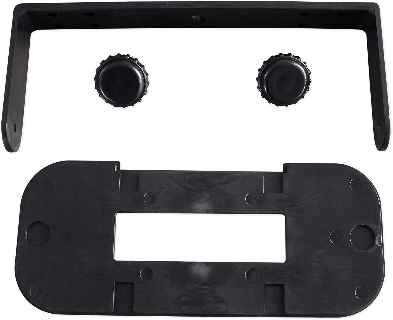 Rockville RMH200B Single DIN Marine Receiver Waterproof Gimbal Housing, Pre-Wired Installation, Durable ABS Construction, UV-Resistant, for Boats and Marine Environments