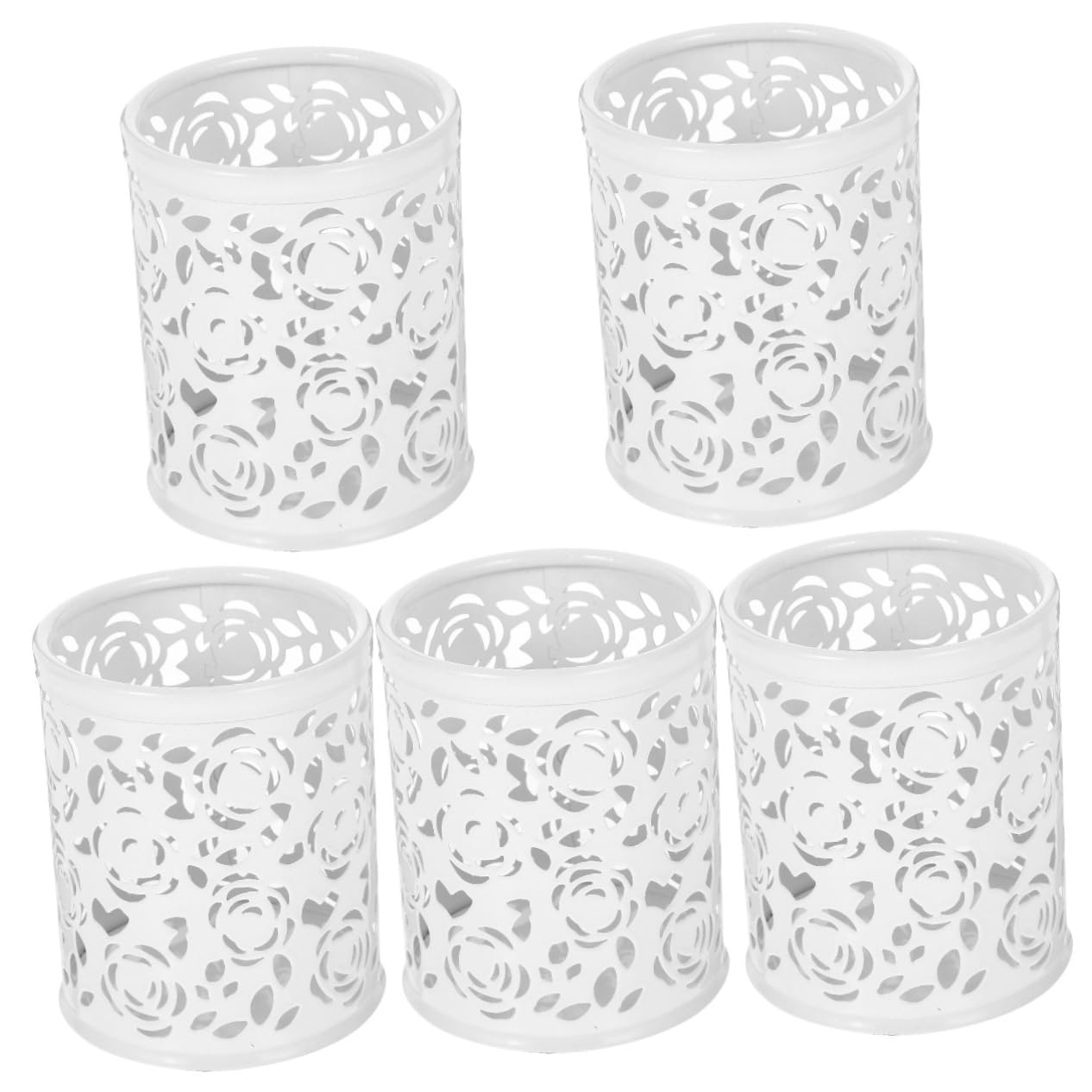 Support à stylo blanc et pot de rangement de bureau pour crayons